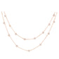 14kt gold double row diamond bezel choker - Luna Skye