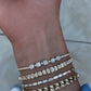 gold and diamond tennis bracelet