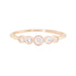 14kt gold graduated five diamond bezel ring - Luna Skye