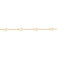 14kt gold star bracelet