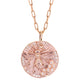 14kt gold and diamond honey bee coin necklace - Luna Skye