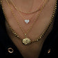 14kt gold flat link chain necklace - Luna Skye