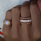 14kt gold medium bead ring - Luna Skye