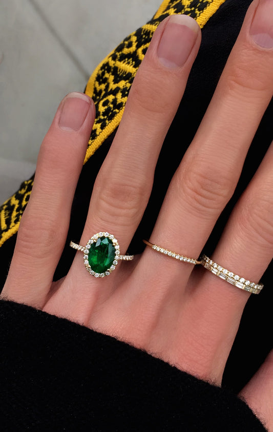 Luna Wedding Ring Set – Julio Cuellar Jewelry