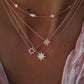 14kt gold ruby starburst necklace - Luna Skye