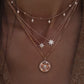 14kt gold petite starburst necklace - Luna Skye