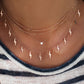 14kt gold solitaire diamond necklace - Luna Skye