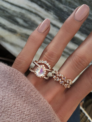 14kt gold diamond crown band - Luna Skye