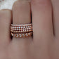 14kt gold and diamond rounded eternity ring - Luna Skye