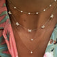 14kt and diamond butterfly row necklace - Luna Skye