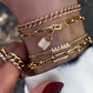 handmade solid gold link bracelet