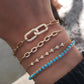 gold diamond link bracelets