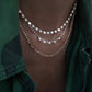 14kt gold thin paperclip chain necklace - Luna Skye