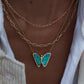 14kt gold thin paperclip chain necklace - Luna Skye
