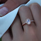 14kt gold and diamond mini moonstone ring - Luna Skye