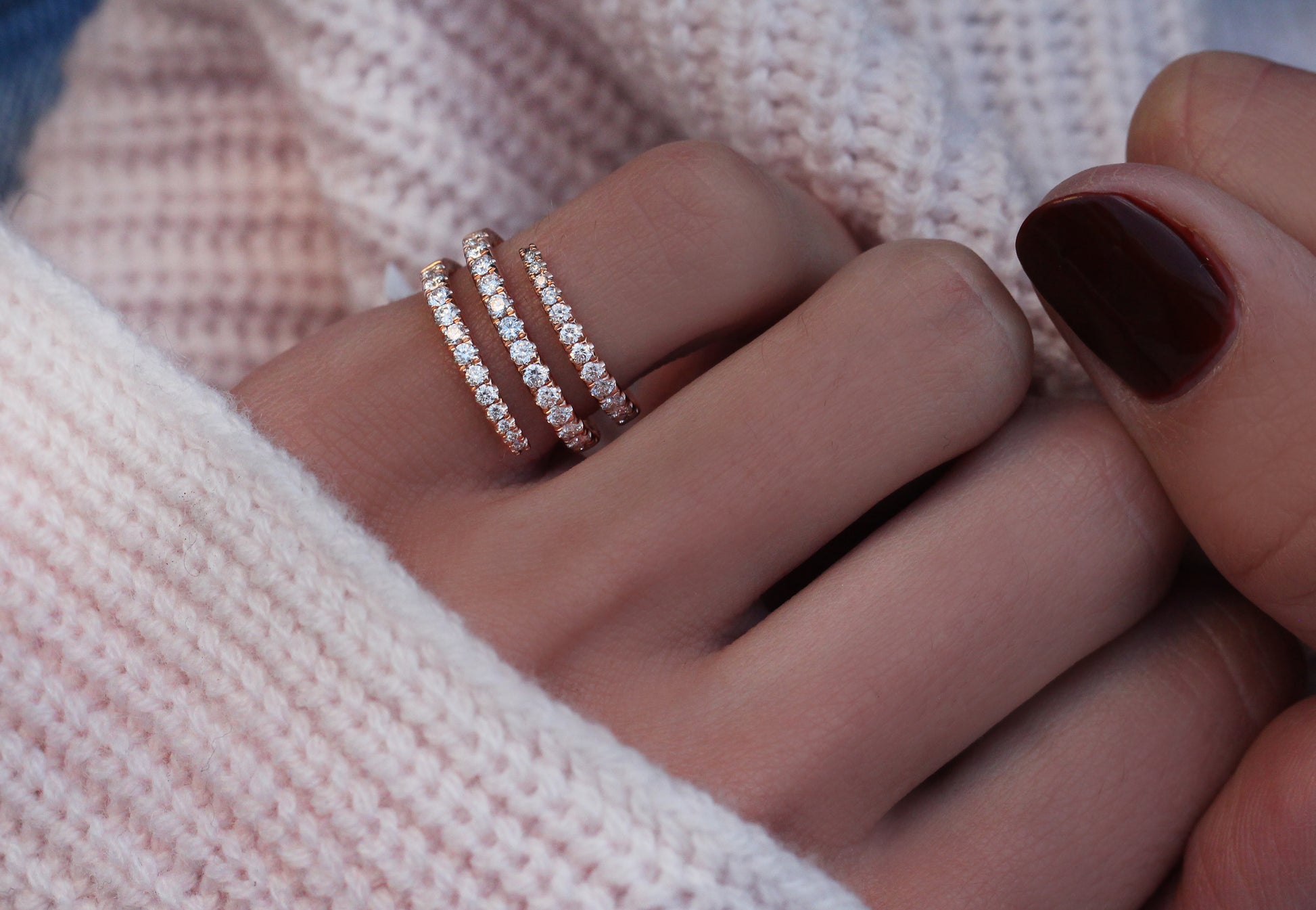 14kt gold diamond coil pinky ring - Luna Skye