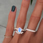 14kt gold marquise diamond ring guard - Luna Skye