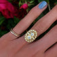 14kt oval diamond ring