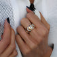 14kt gold and diamond Queen of Crescents ring - Luna Skye