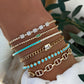 gold chain link bracelet