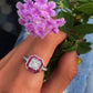 14kt gold and diamond ruby vintage deco ring - Luna Skye