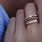 14kt gold and diamond princess deco ring - Luna Skye