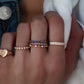 14kt gold and diamond bezel eternity Stevie ring - Luna Skye