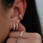 14kt gold and diamond V ear band - Luna Skye