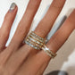 14kt gold jagged baguette diamond ring - Luna Skye