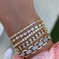 gold and diamond tennis bracelet