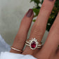 14kt gold marquise diamond curved band
