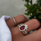 14kt gold marquise diamond curved band