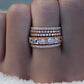 14kt gold and diamond rounded eternity ring - Luna Skye