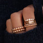 14kt gold large bead ring - Luna Skye