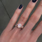 14kt gold and diamond mini moonstone ring - Luna Skye