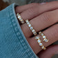 14kt gold mixed diamond cut coil ring