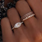 14kt gold rose cut marquise diamond ring - Luna Skye