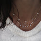 14kt gold and diamond moonstone teardrop drip necklace - Luna Skye