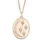 14kt gold and diamond la luna necklace