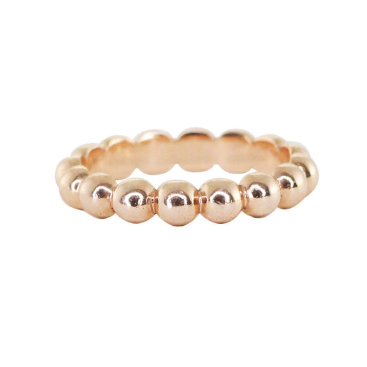 14kt gold large bead ring - Luna Skye