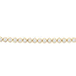 14kt gold large diamond bezel tennis bracelet