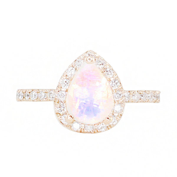 ROSE＆MOONリング Moonstone_Ring_18ct_Rose_Gold_