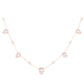 14kt gold and diamond teardrop moonstone choker necklace - Luna Skye