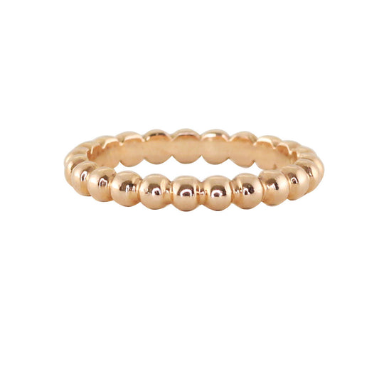 14kt gold medium bead ring - Luna Skye