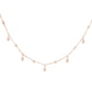 14kt gold mini teardrop diamond drip choker necklace - Luna Skye