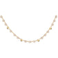 14kt gold and diamond mixed disk necklace - Luna Skye