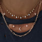 14kt gold and diamond moonstone teardrop drip necklace - Luna Skye