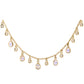 gold teadrop diamond necklaces