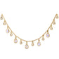 14kt gold and diamond moonstone teardrop drip necklace - Luna Skye