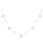 14kt gold and diamond teardrop opal choker necklace - Luna Skye